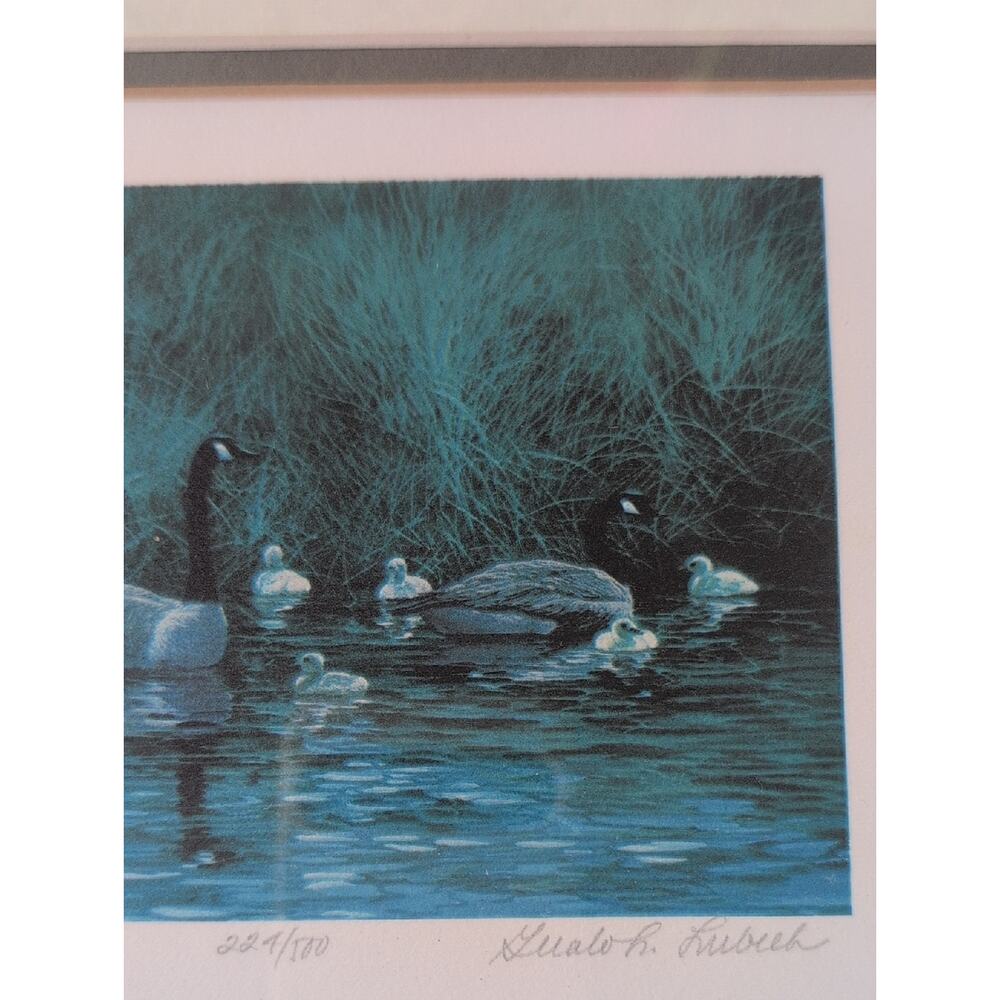 Gerald L. Lubeck FAMILY Pencil Signed Numbered Framed Lithograph 14"×12.6" - Picture 3 of 8